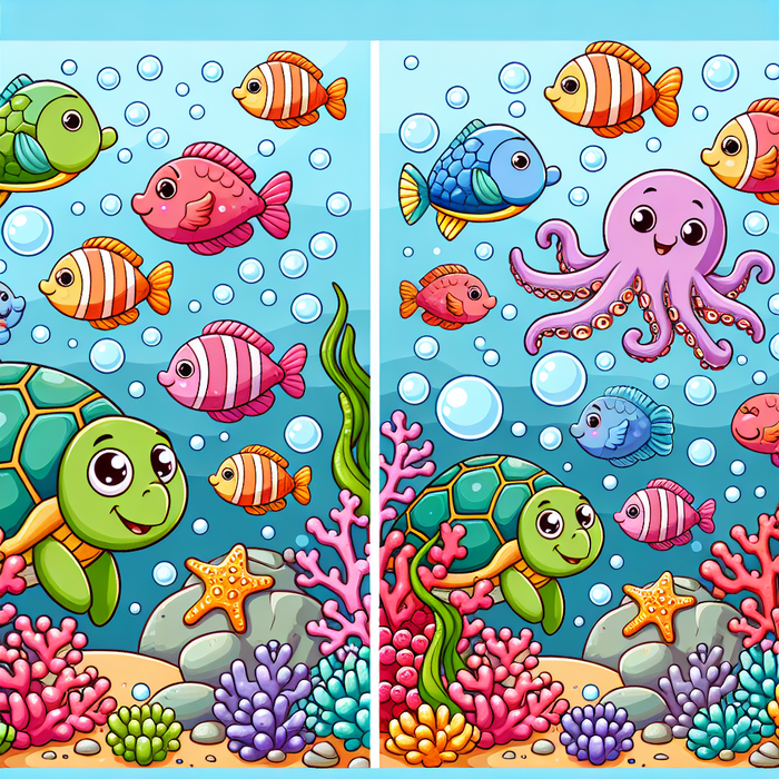 Fun At The Aquarium Paint By Diamonds Kits