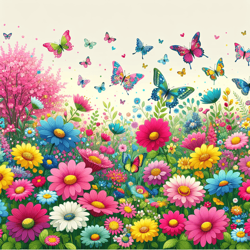 Artful Butterfly Garden Painting Diamond Kit