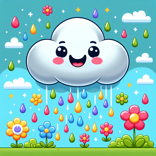 Giggle Rain Cloud Paint By Diamonds Art