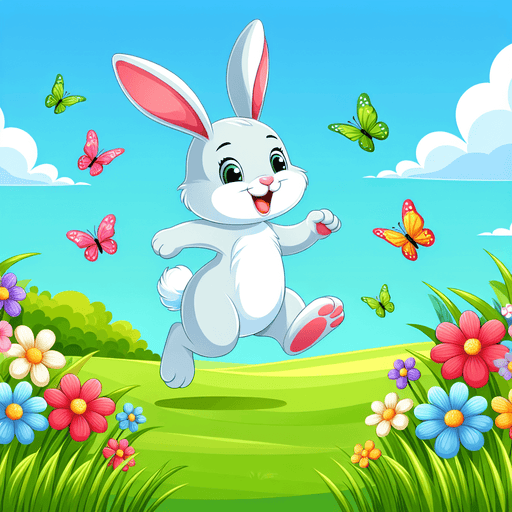 Bouncy Bunny Adventure Paint By Diamonds