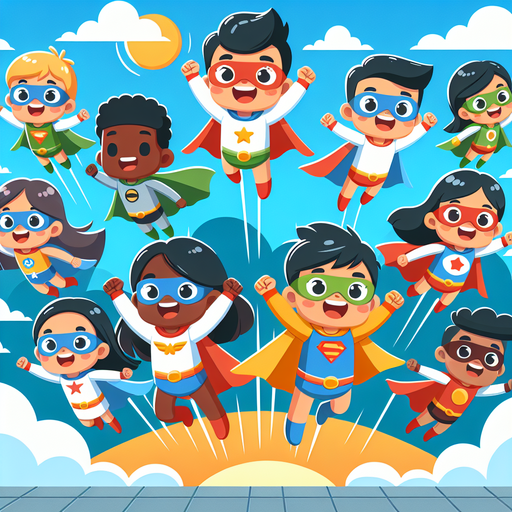 Adventurous Little Superheroes Paint By Diamonds