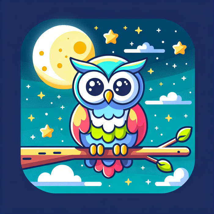 Nifty Night Owl Painting By Diamonds Kit