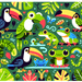 Cheerful Rainforest Animals Diamond Painting