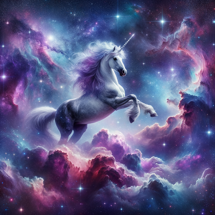 Galactic Unicorn 5D DIY Paint By Diamond Kit