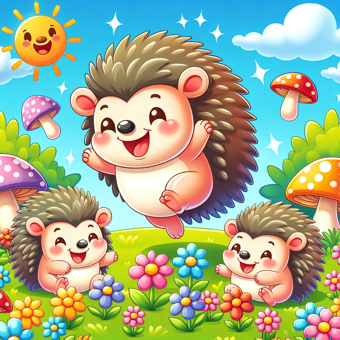 Adventures With Happy Hedgehogs Paint By Diamonds Kits