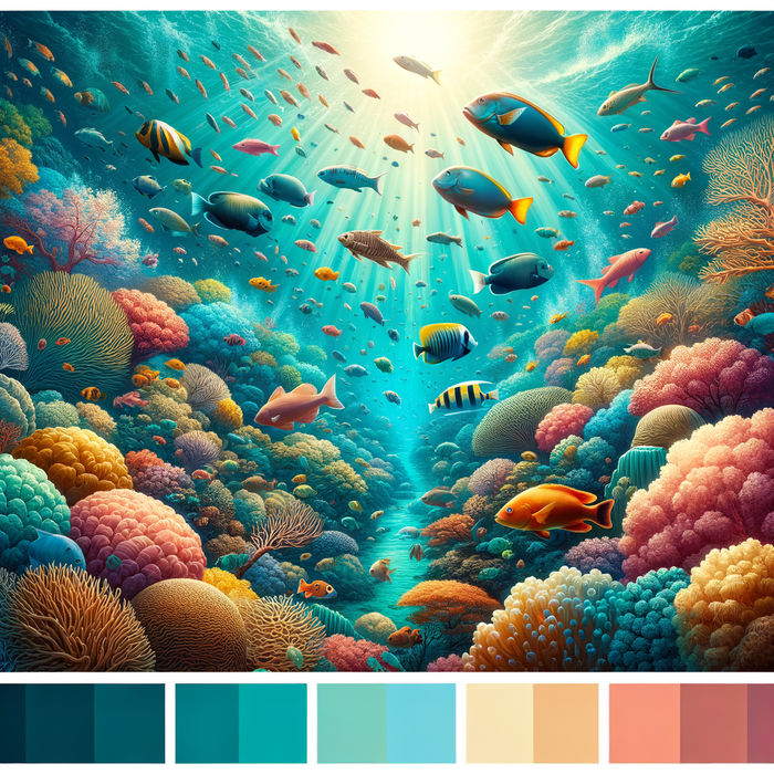 Dreamy Fish Reef Paint By Diamonds Kits