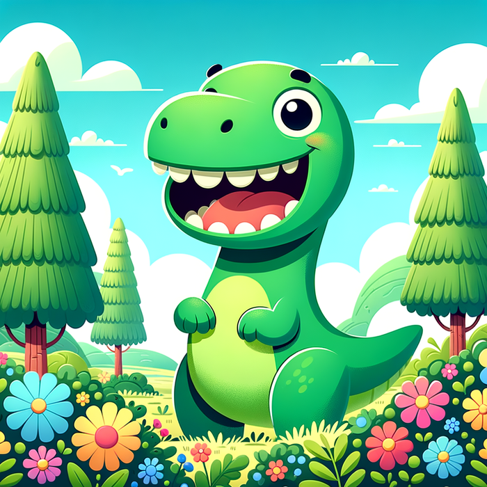 Friendly Dinosaur Diamond Painting