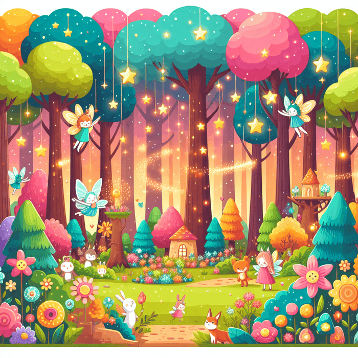 Whimsical Fairy Tale Forest Paint By Diamonds Art