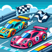 Race Car Rally Paint By Diamonds Art
