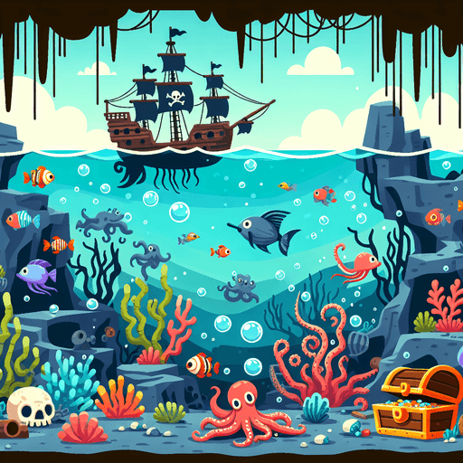 Underwater Pirate Cove DIY Paint By Diamonds