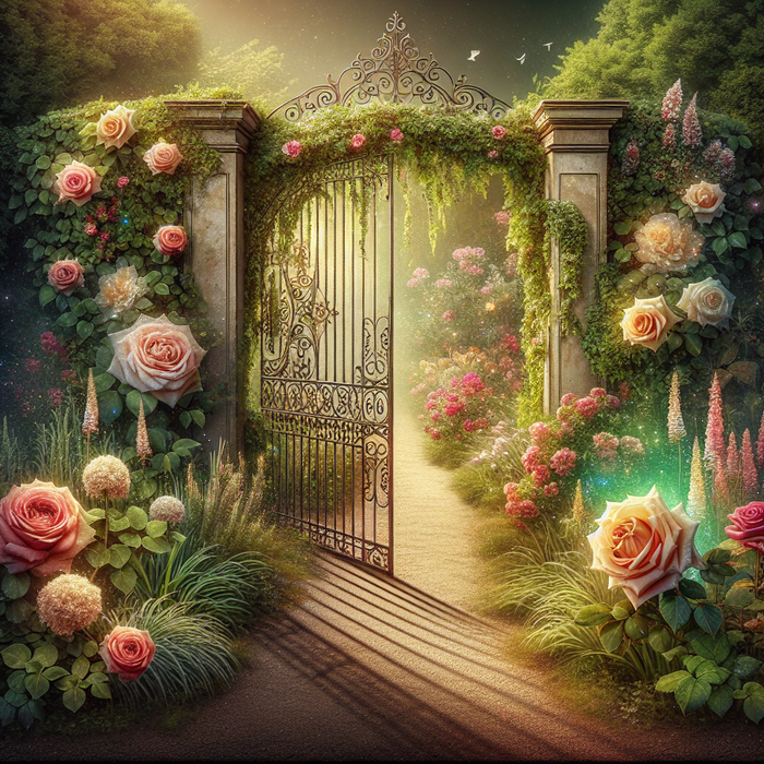 Mystical Garden Gate Paint By Diamonds