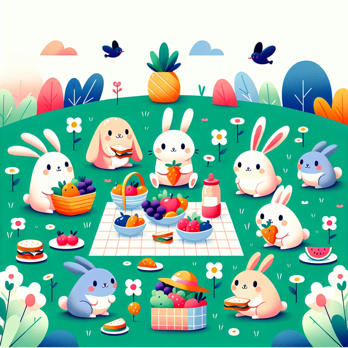 Garden Critters' Picnic Party Paint By Diamonds Art