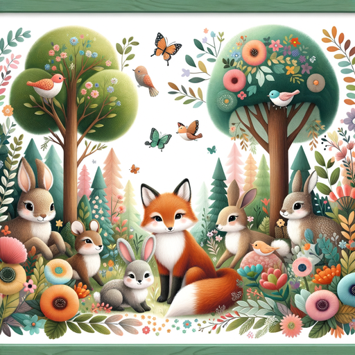 Sweet Woodland Friends Diamonded Painting Kits