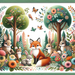 Sweet Woodland Friends Diamonded Painting Kits