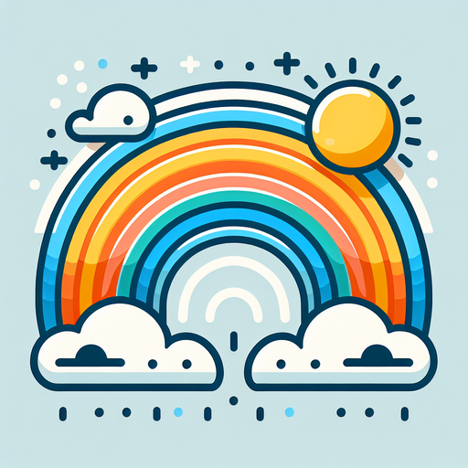 Rainbow In The Clouds DIY Paint By Diamonds