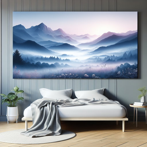 Gentle Mountain Mist Paint By Diamonds Art