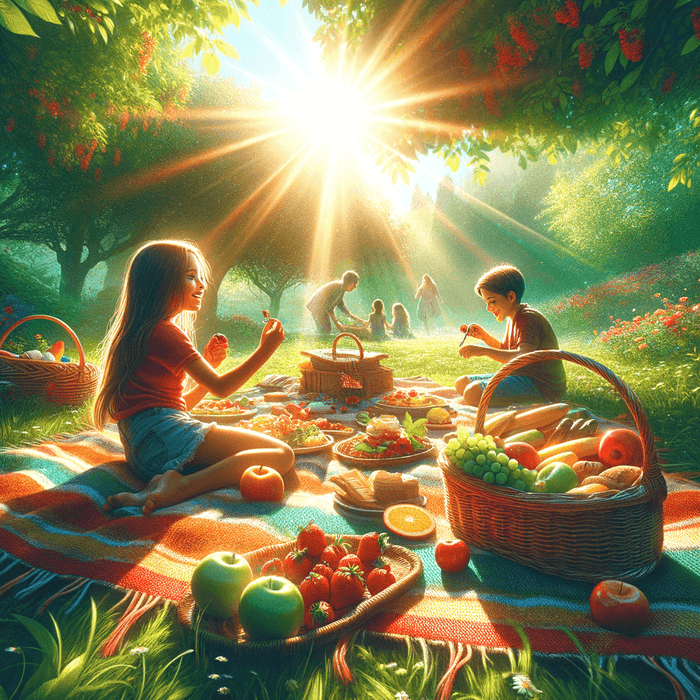 Charming Summer Picnic Paint By Diamonds Art