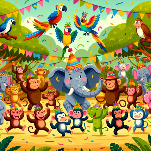 Joyful Jungle Fiesta Diamonded Painting Kits