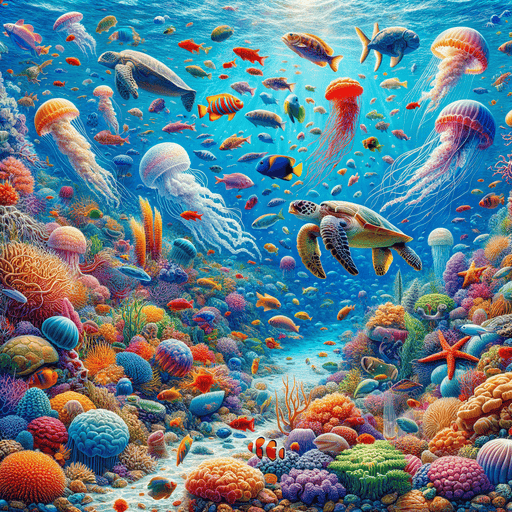 Undersea Coral Fantasy Paint By Color