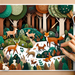 Colorful Woodland Creatures Paint By Diamonds Kits