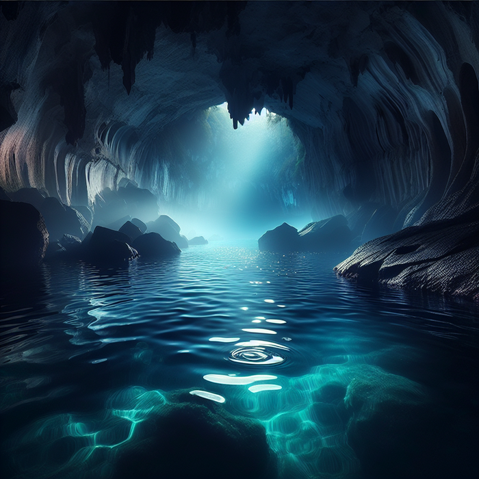 Mystic Sea Caves Painting By Diamonds Kit