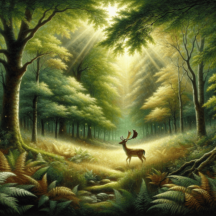 Mystical Deer Haven Paint By Color