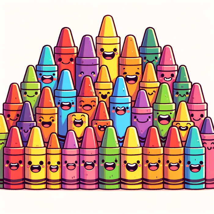 Colorful Crayon Crew DIY Paint By Diamonds