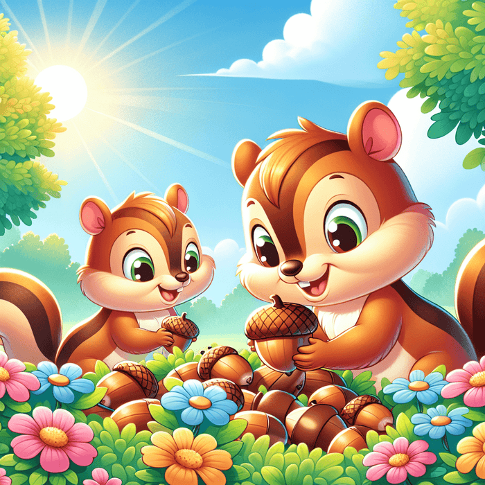 Charming Chipmunks Paint By Color