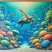 Turtle's Ocean Odyssey Paint By Diamonds