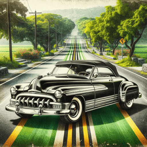 Vintage Car Dreamscape Paint By Diamonds