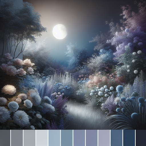 Elegant Night Garden Paint By Color