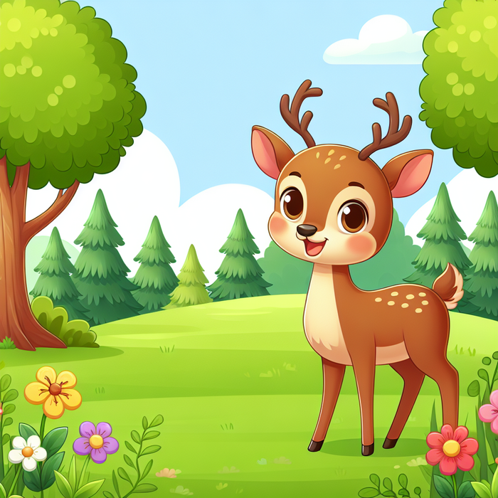 Delightful Deer Diamond Painting