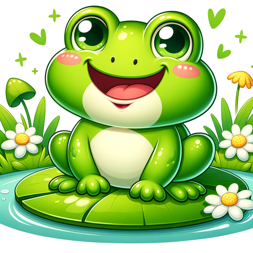 Playful Frog Painting By Diamonds Kit