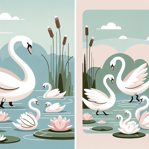 Swan's Elegant Lake Waltz Paint By Diamonds Art