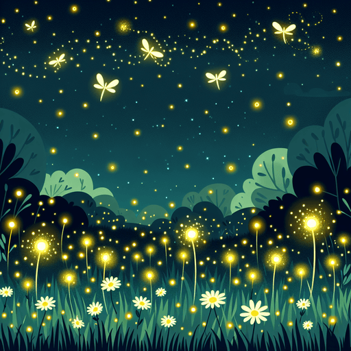 Sparkly Fireflies Paint By Diamonds