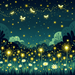 Sparkly Fireflies Paint By Diamonds