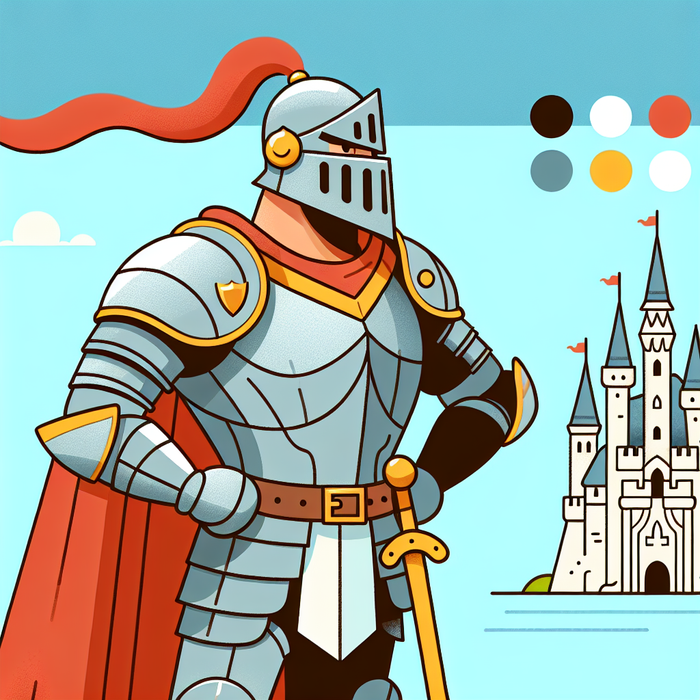 Medieval Knight Adventure Painting By Diamonds Kit