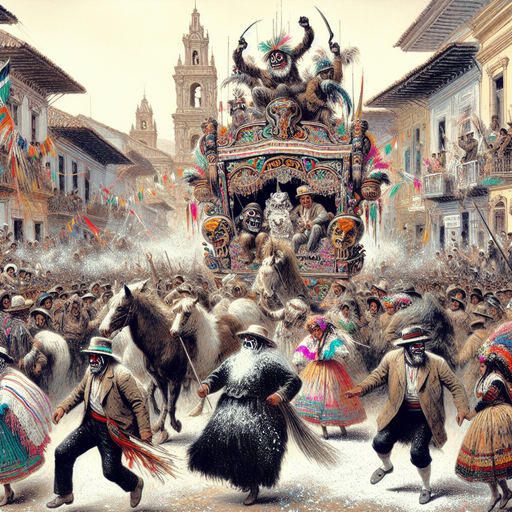 Carnaval De Negros Y Blancos - Pasto Painting Diamond Kit