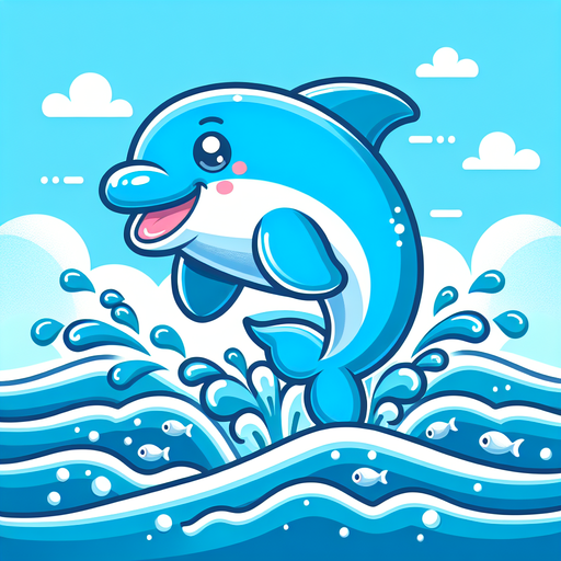 Bouncy Dolphin Paint By Color