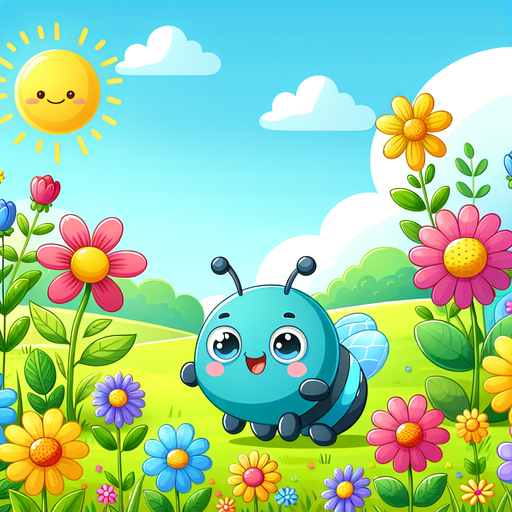 Bouncing Blue Bug Paint By Diamond