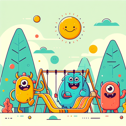 Friendly Monster Park Paint By Diamonds