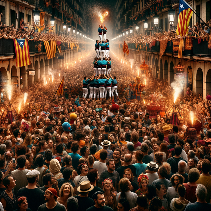 La Mercè Festival - Barcelona, Spain Painting By Diamonds Kit