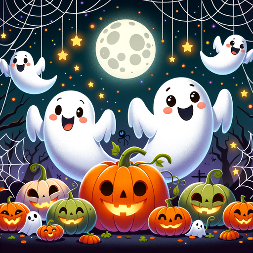 Giggling Ghosts Paint By Diamonds Art