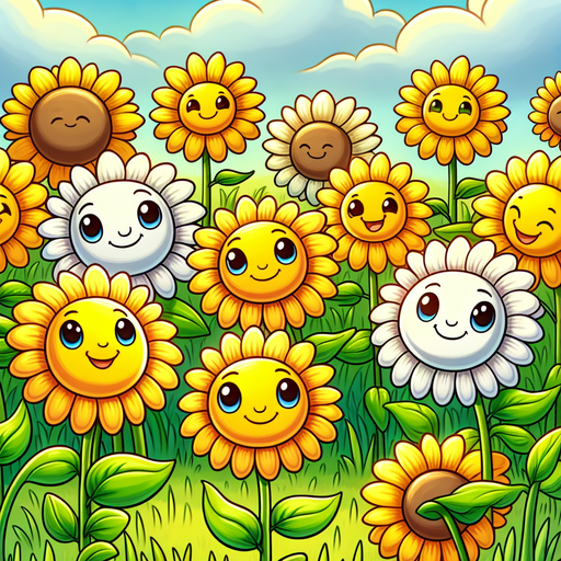 Sunny Smiling Sunflowers Paint By Diamonds