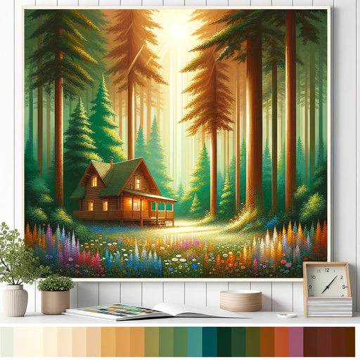 Charming Forest Retreat Paint By Diamonds Art