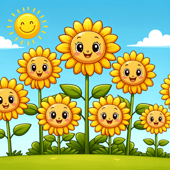 Cheery Sunflowers Paint By Color