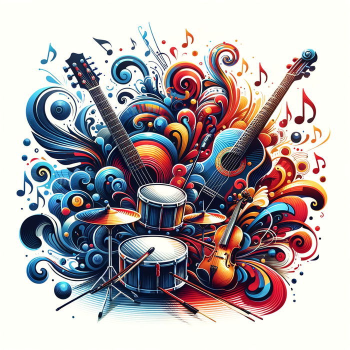 Artistic Music Fusion Paint By Diamonds Kits