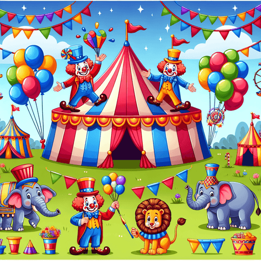 Creative Circus Fun Painting By Diamonds Kit