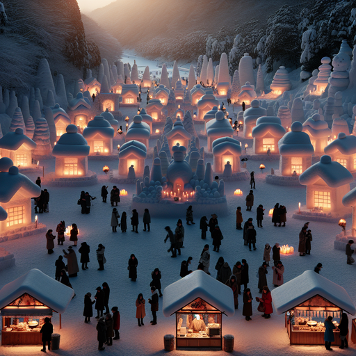 Kamakura Snow Festival Paint By Diamond