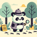 Clever Detective Panda Paint By Diamond